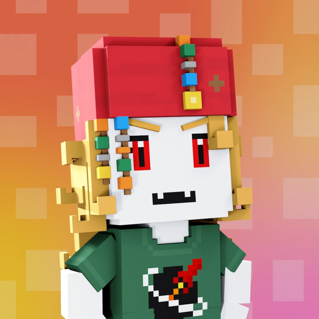 Pirate #1735 voxel render