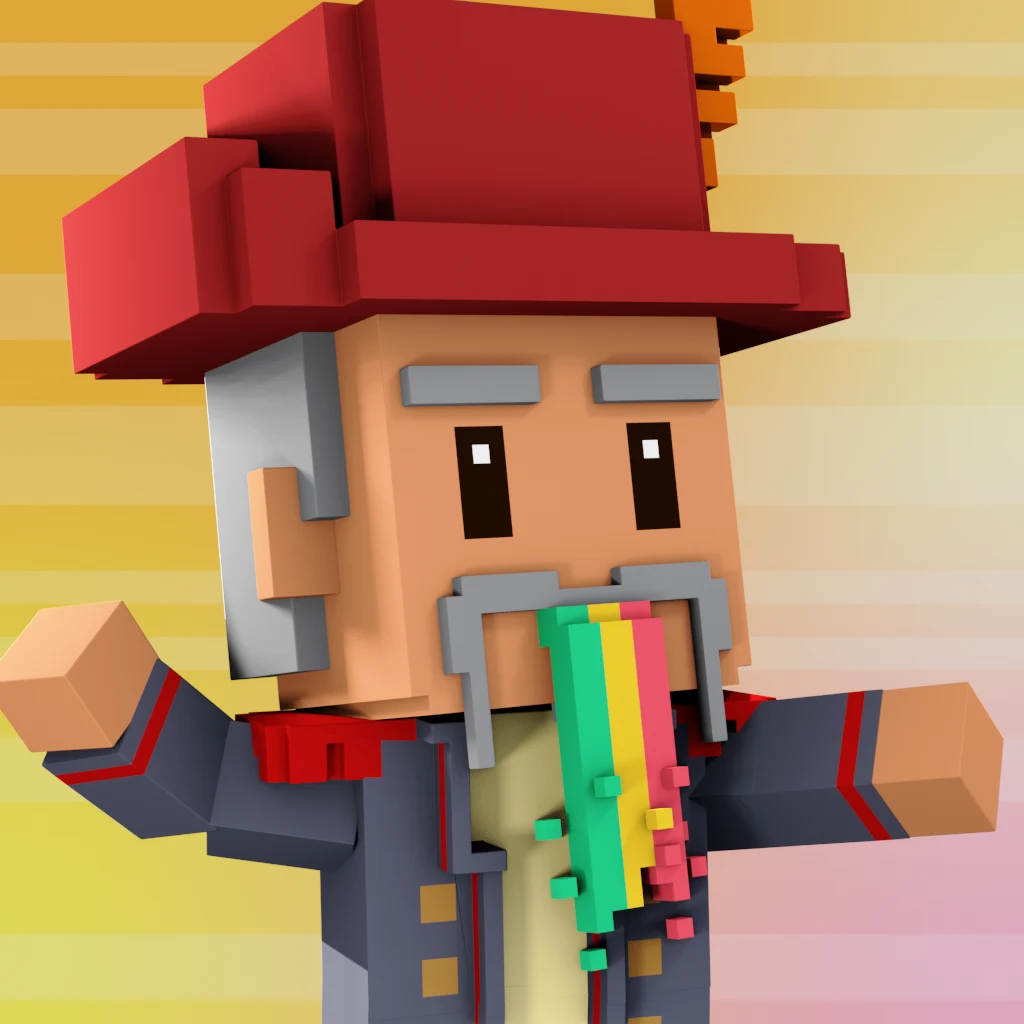 Pirate #1741 voxel render