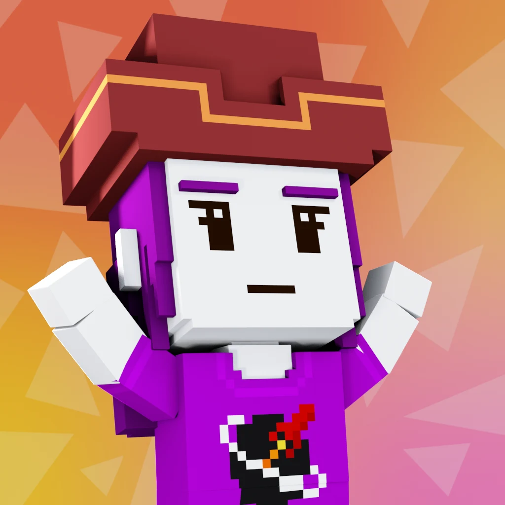 Pirate #1742 voxel render