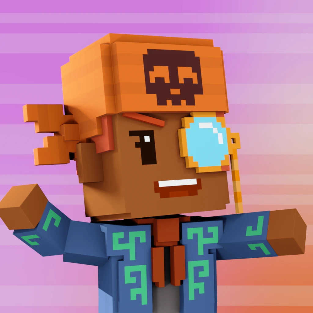 Pirate #1753 voxel render