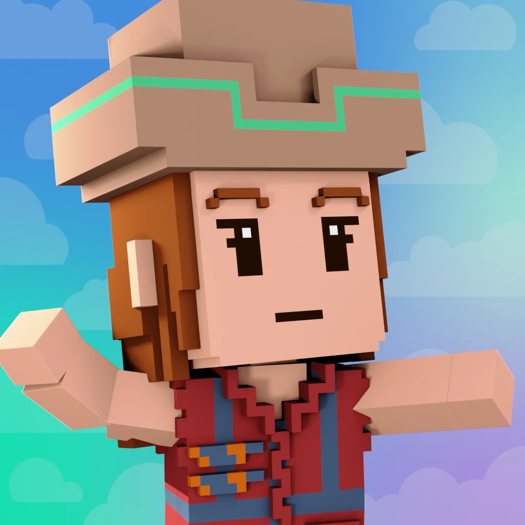 Pirate #1757 voxel render