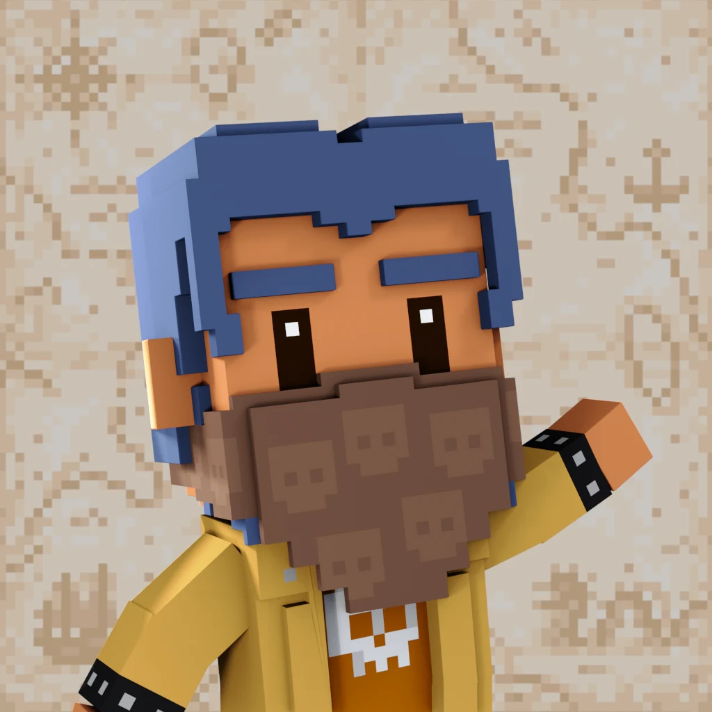 Pirate #176 voxel render