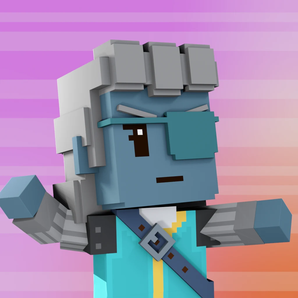 Pirate #1760 voxel render