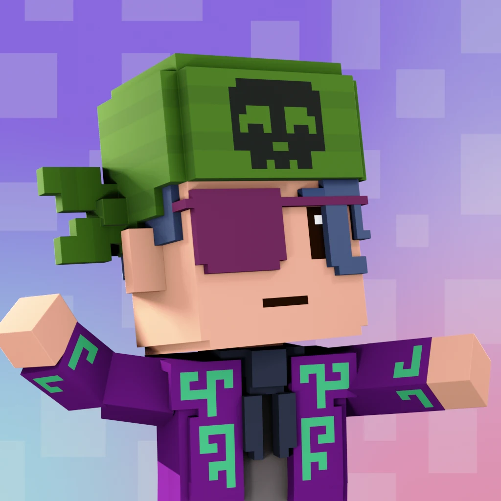 Pirate #1762 voxel render