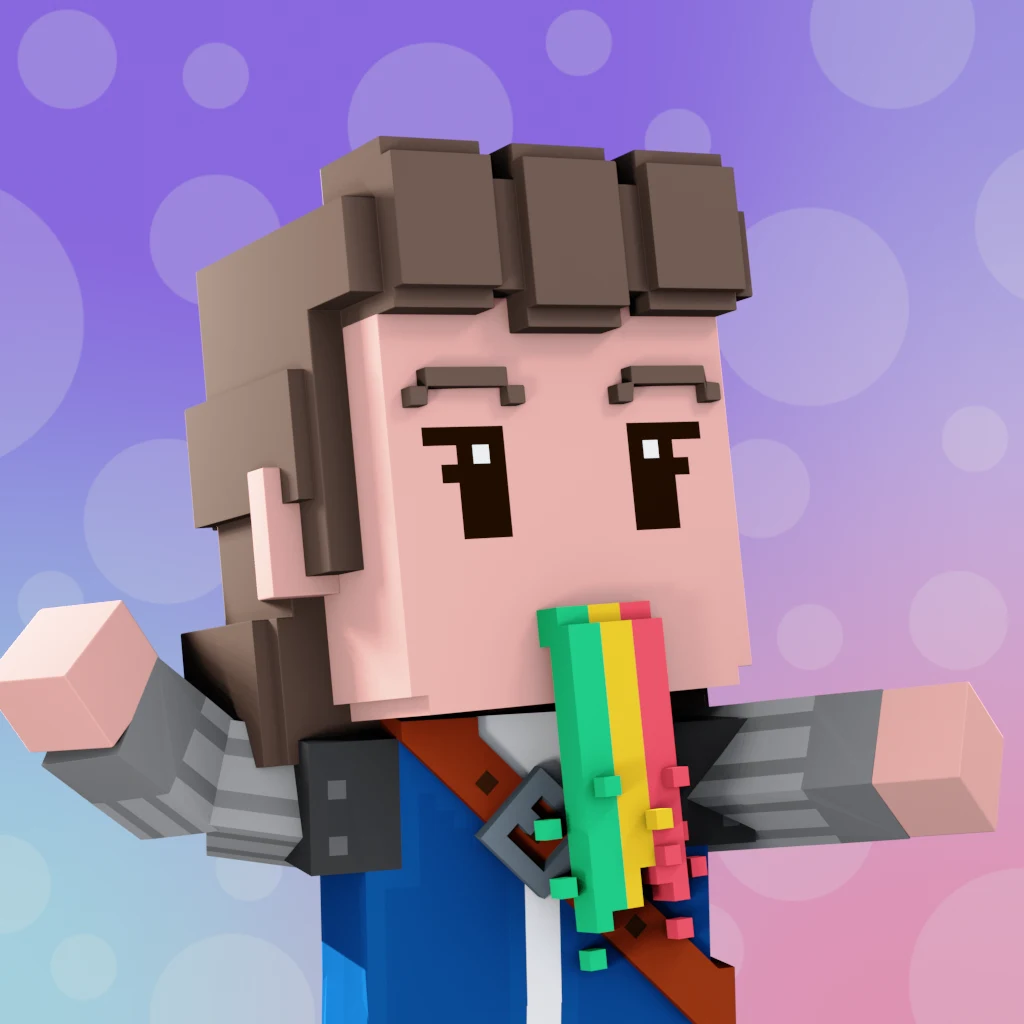 Pirate #1766 voxel render
