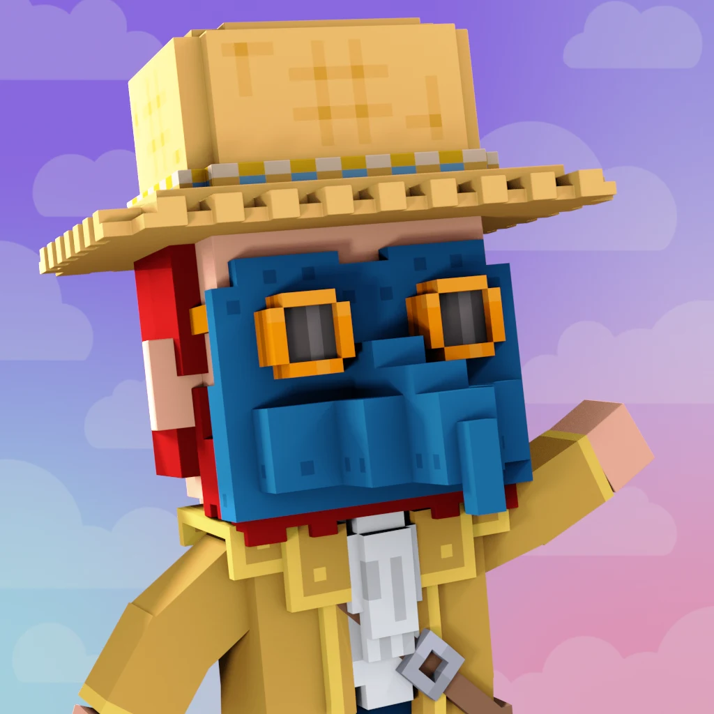 Pirate #1767 voxel render
