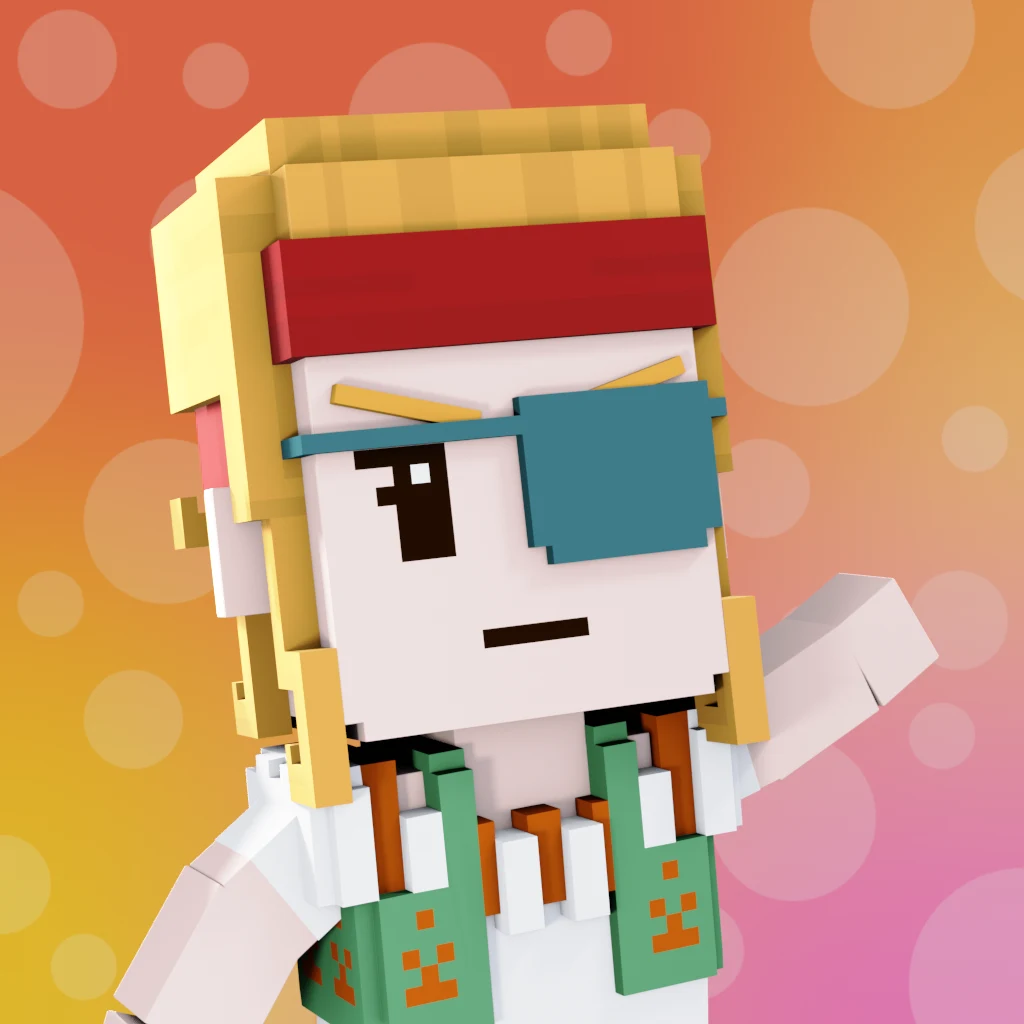 Pirate #1782 voxel render