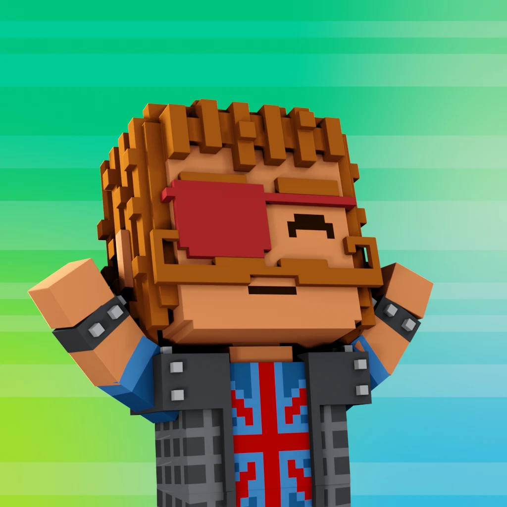 Pirate #1784 voxel render