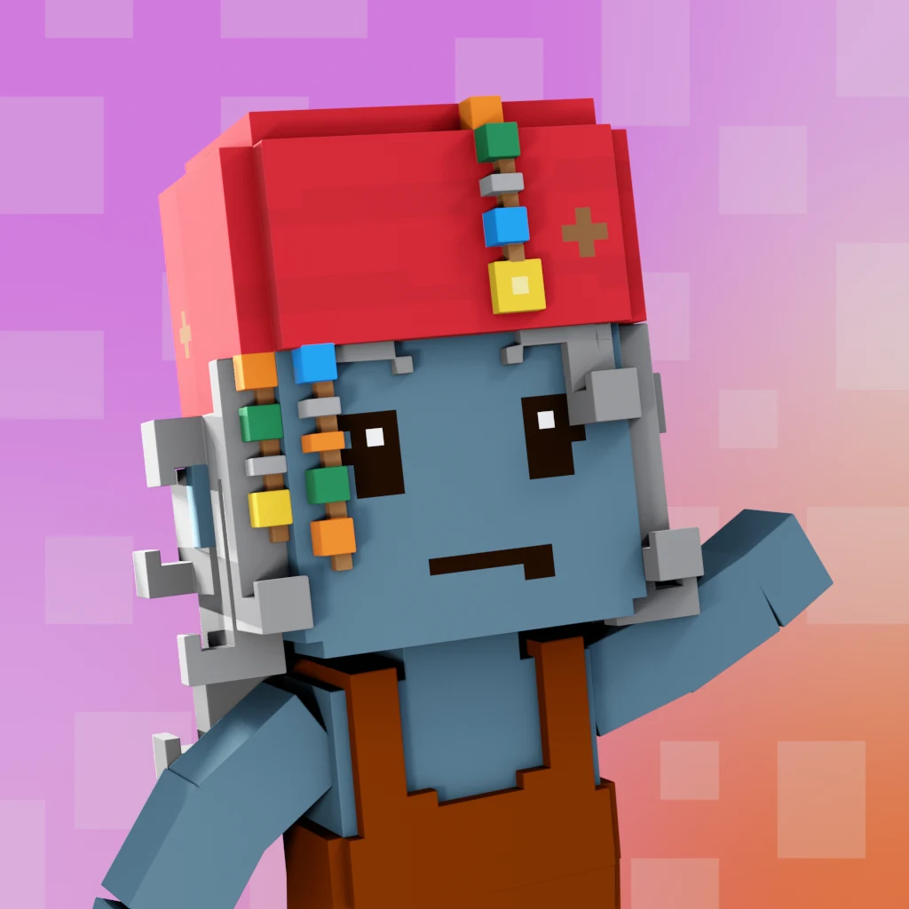 Pirate #1796 voxel render