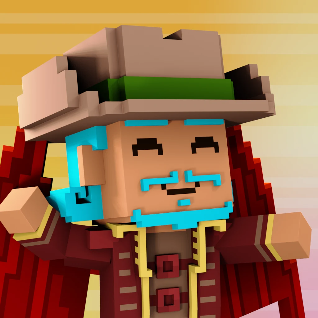 Pirate #1801 voxel render