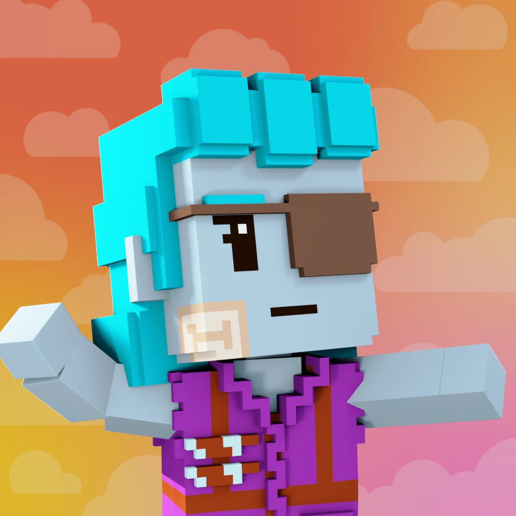 Pirate #1803 voxel render