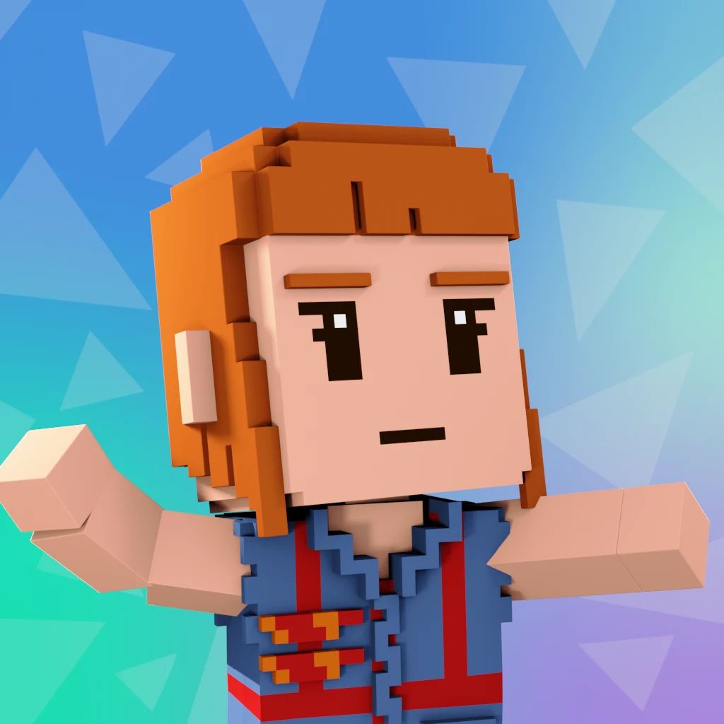 Pirate #1804 voxel render