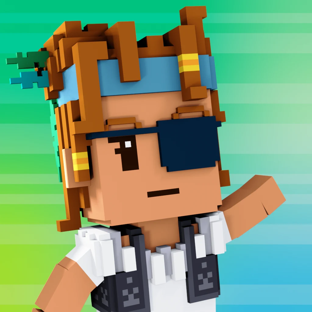 Pirate #1808 voxel render