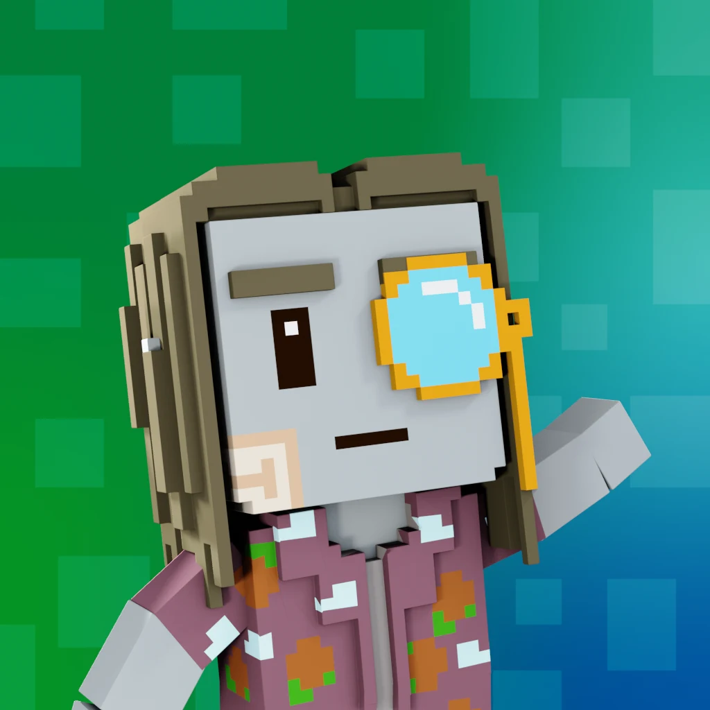 Pirate #1812 voxel render