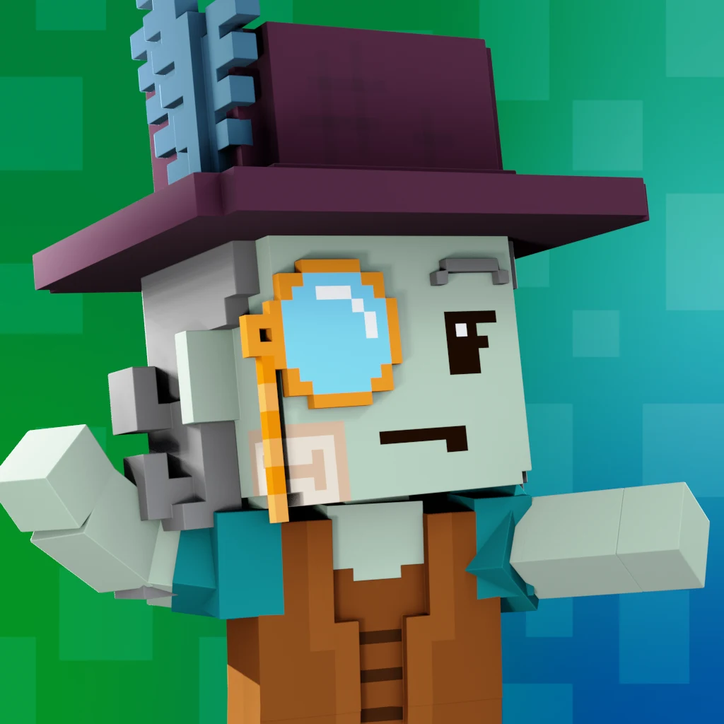 Pirate #1813 voxel render