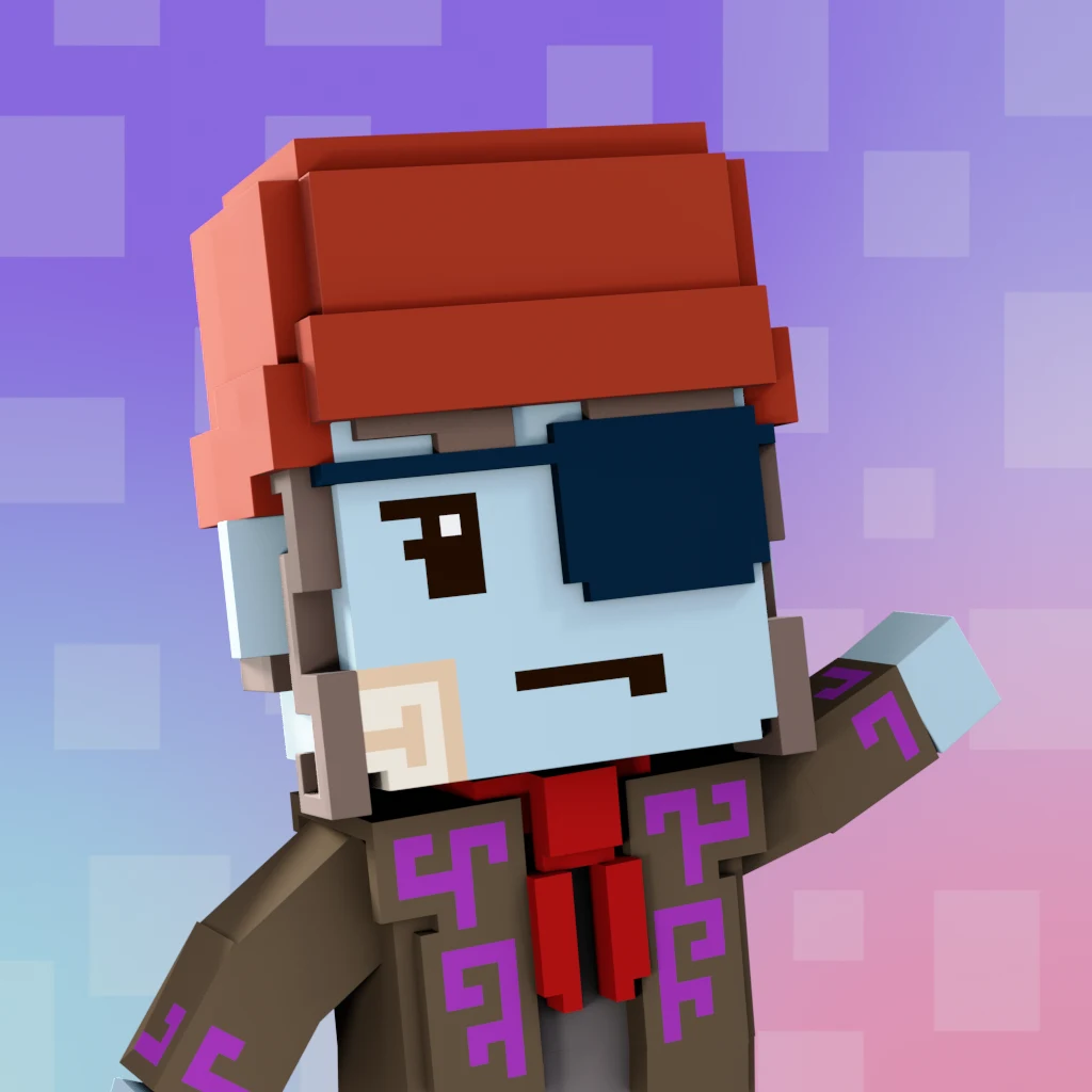 Pirate #1815 voxel render
