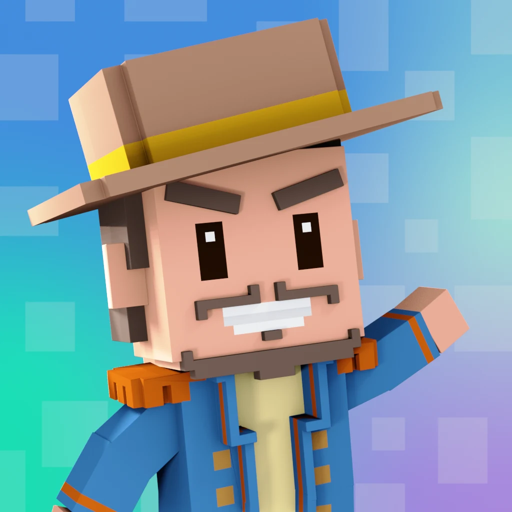Pirate #1817 voxel render