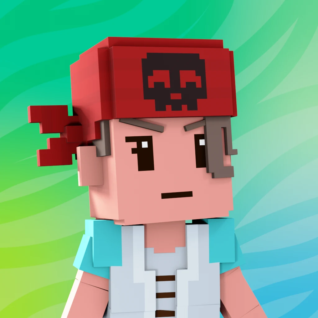 Pirate #1821 voxel render