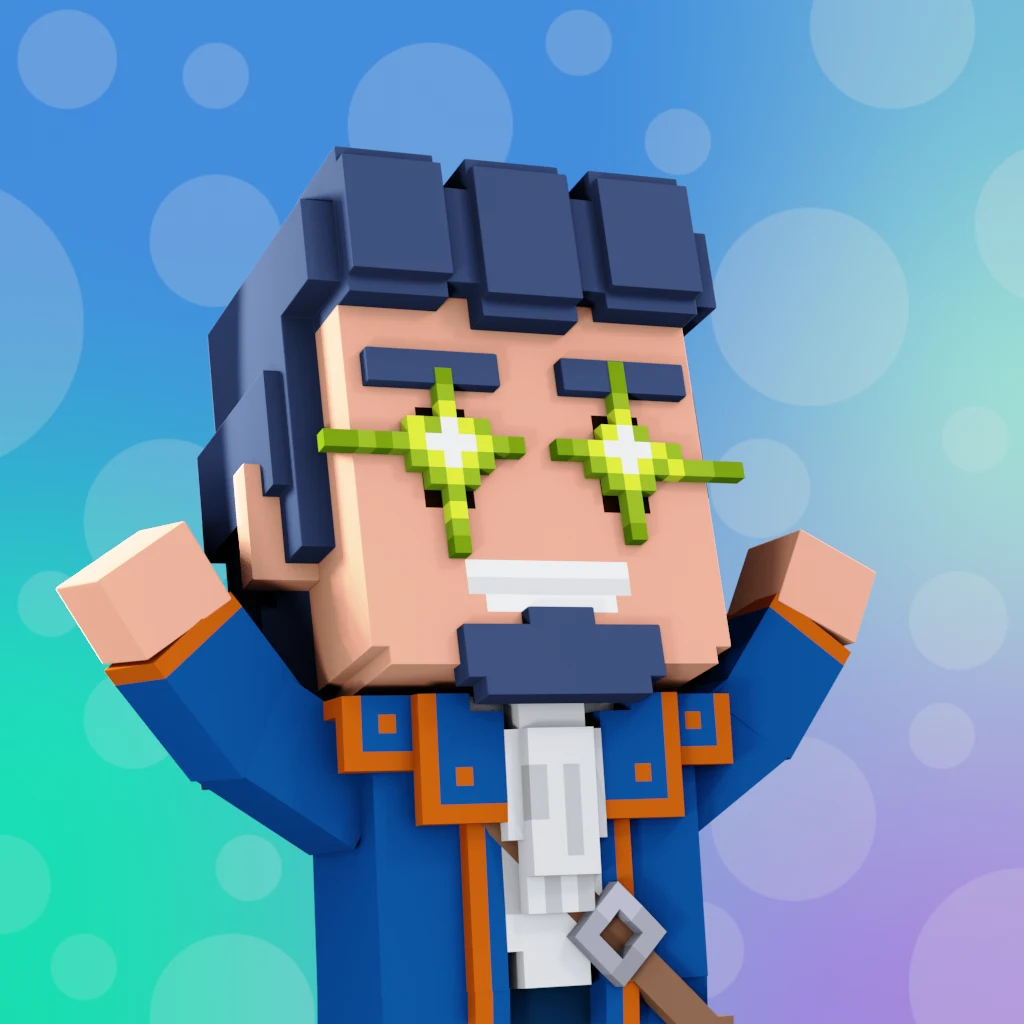 Pirate #1822 voxel render