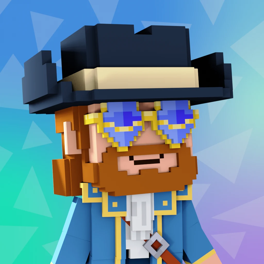 Pirate #1823 voxel render