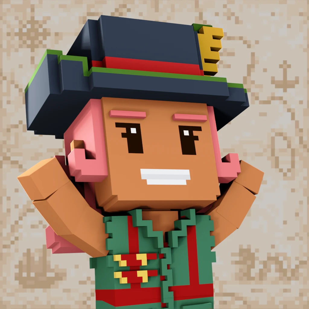 Pirate #1825 voxel render