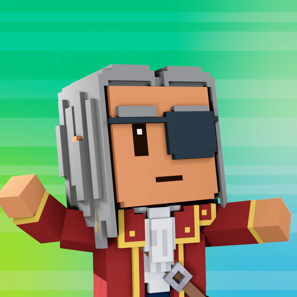 Pirate #1826 voxel render