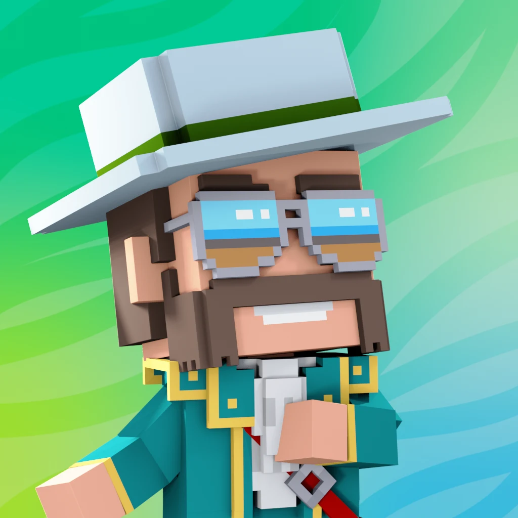 Pirate #1830 voxel render