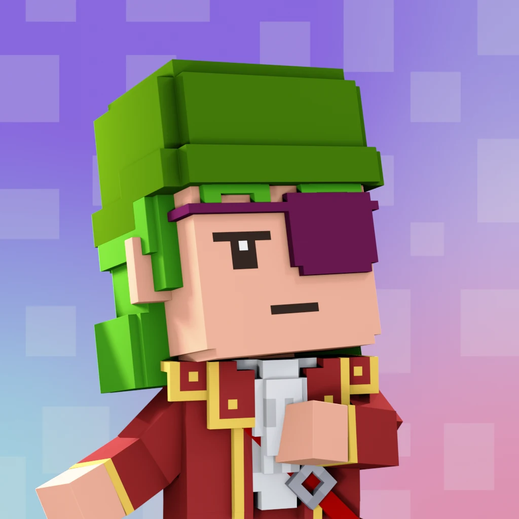 Pirate #1834 voxel render