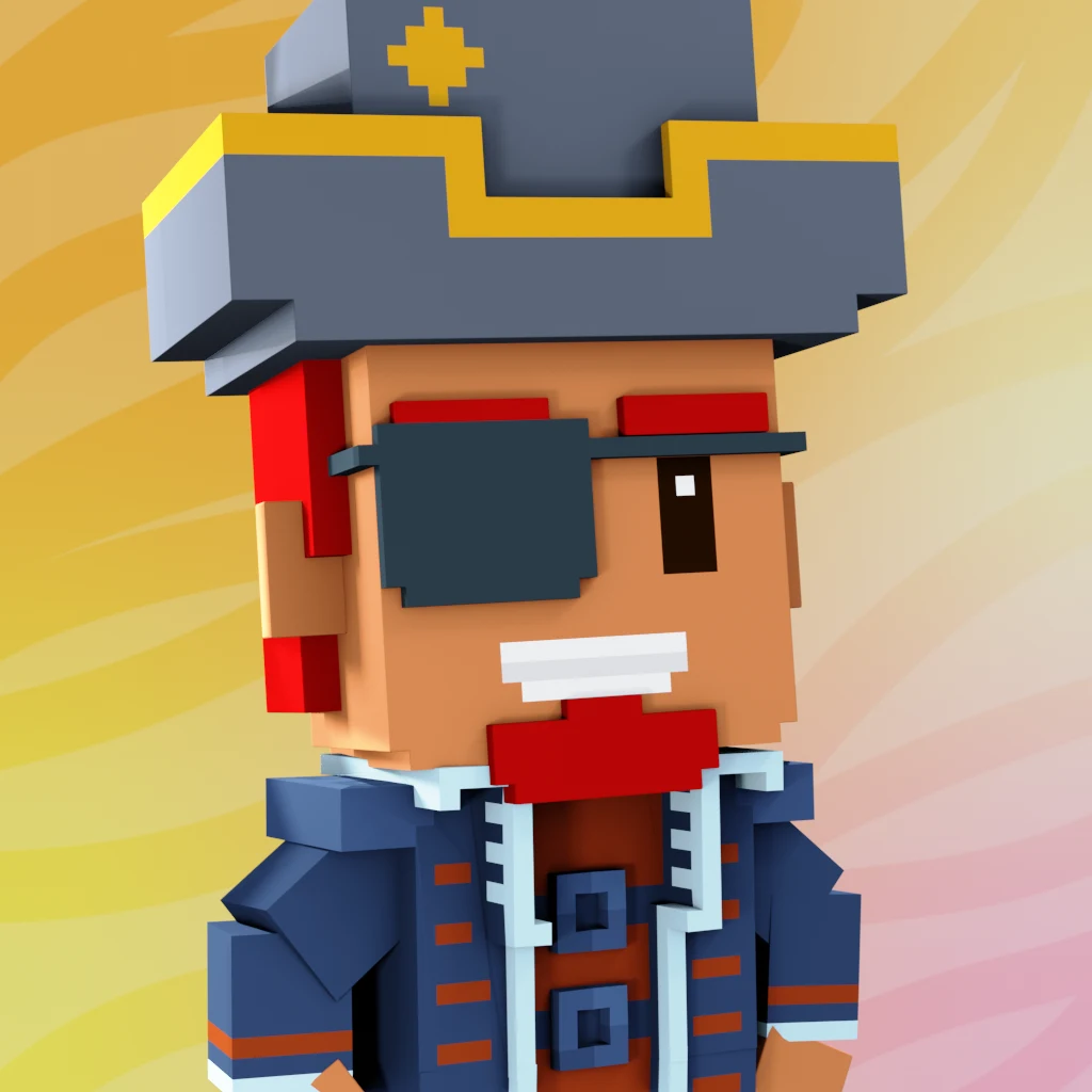 Pirate #1836 voxel render