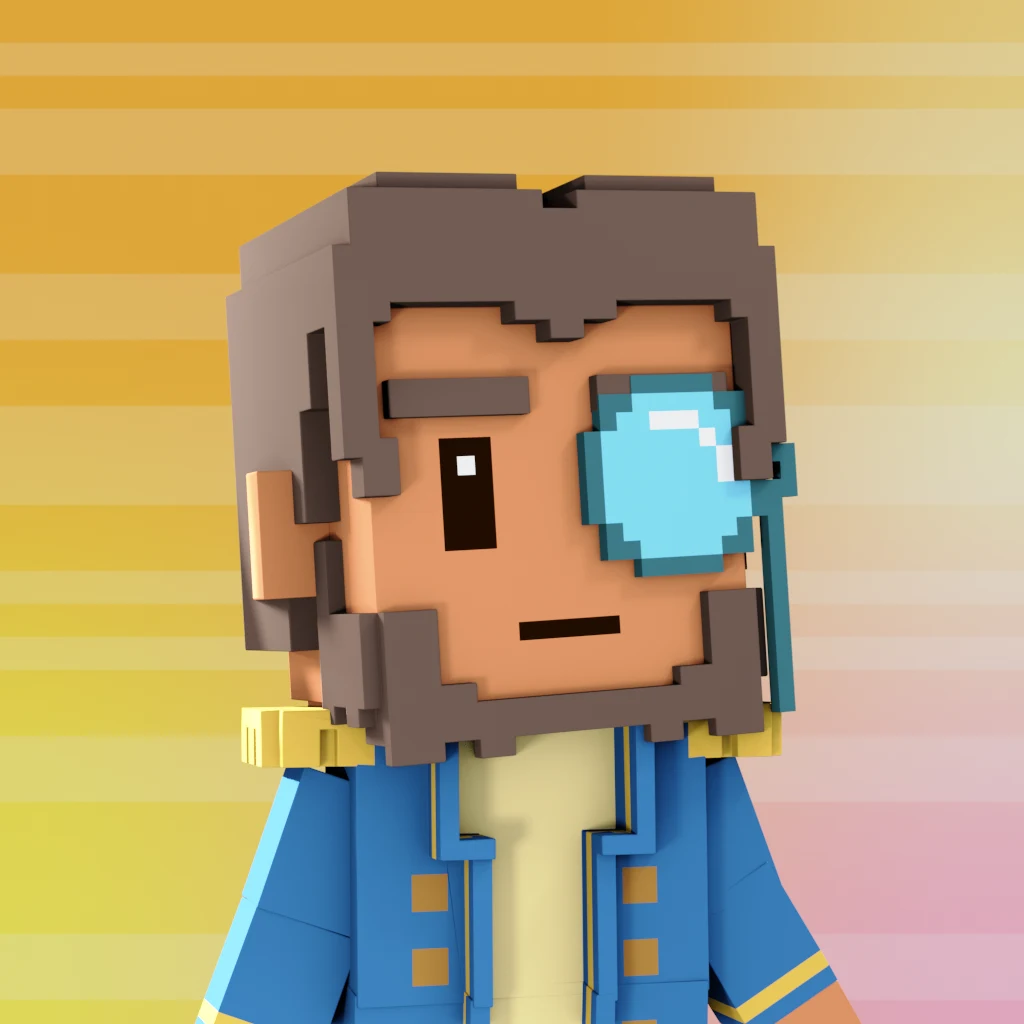Pirate #1837 voxel render