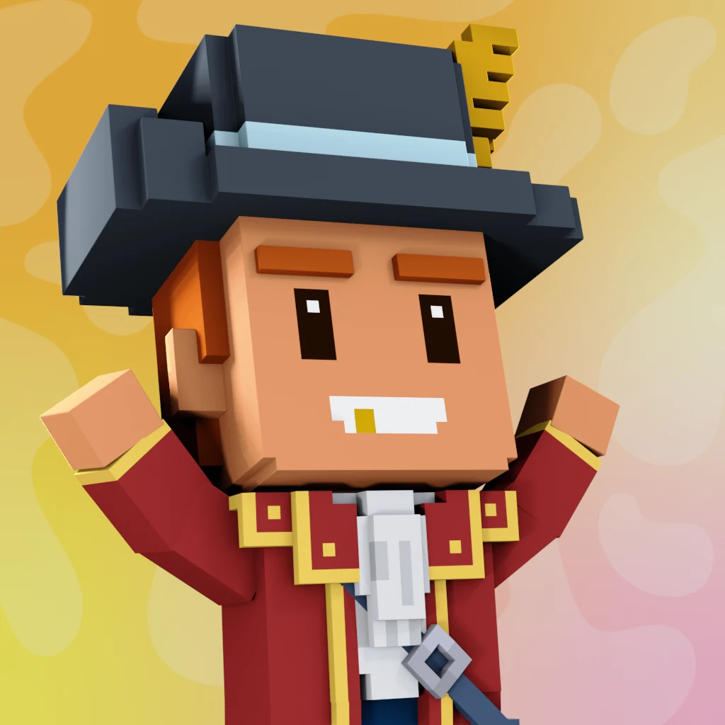 Pirate #1838 voxel render