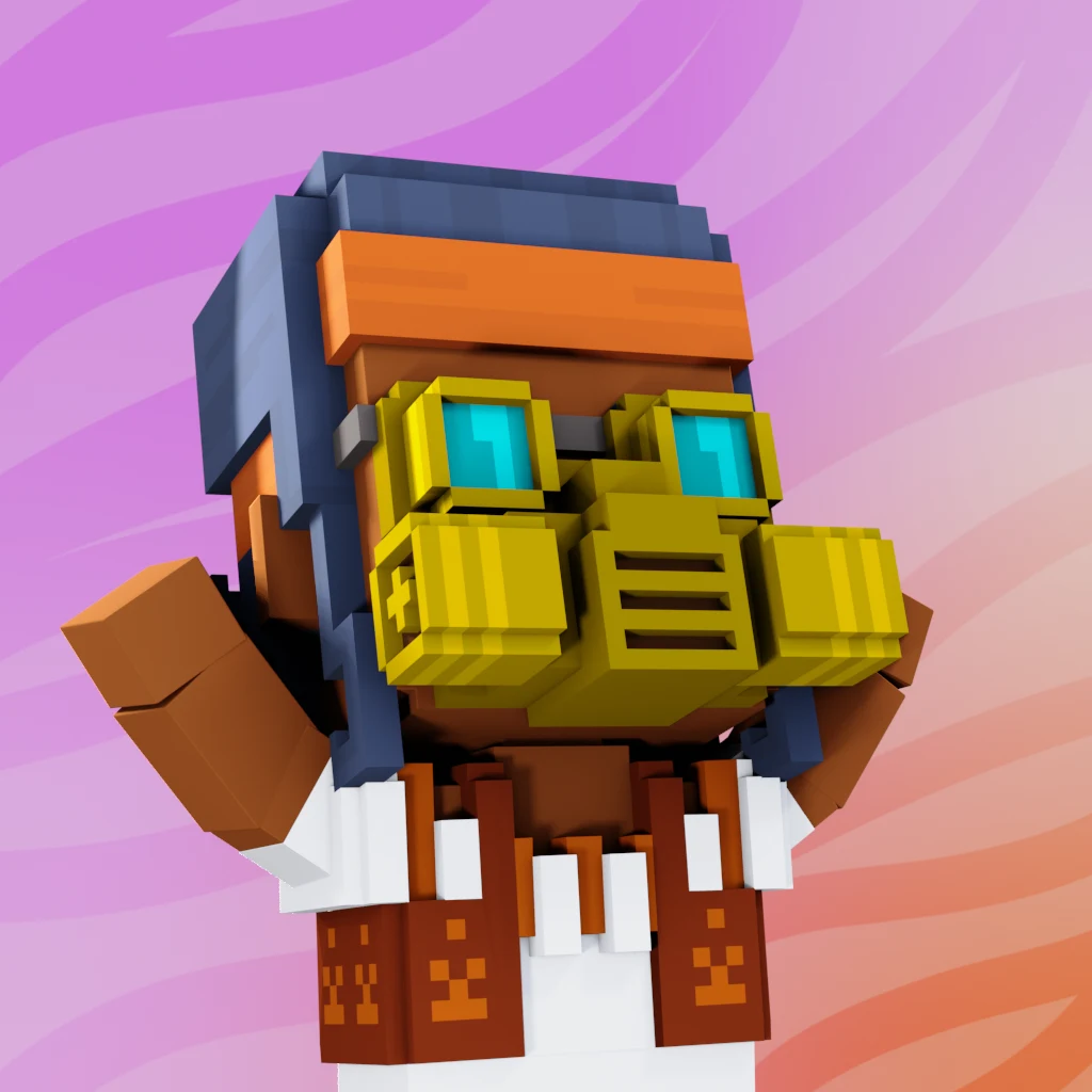 Pirate #1840 voxel render