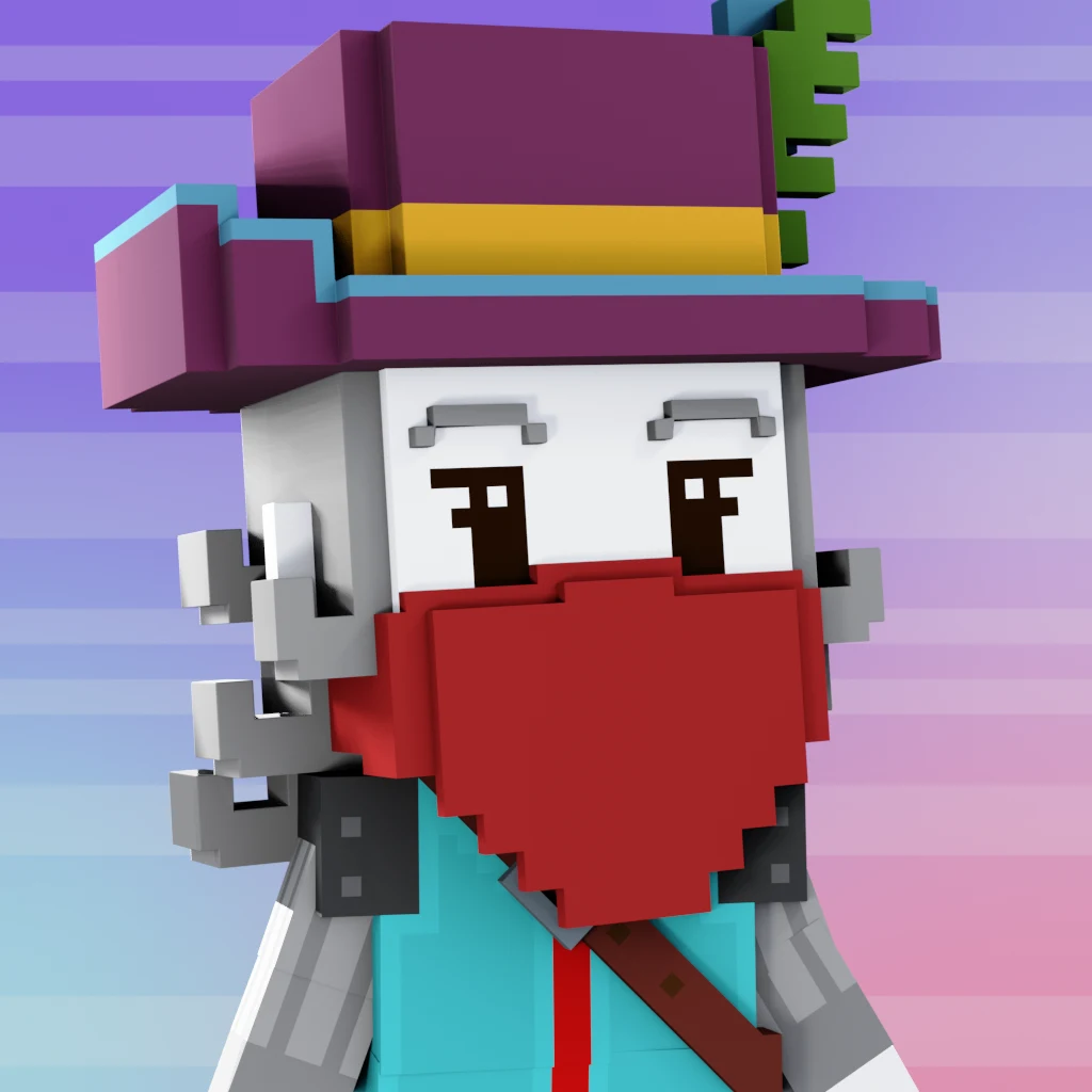 Pirate #185 voxel render