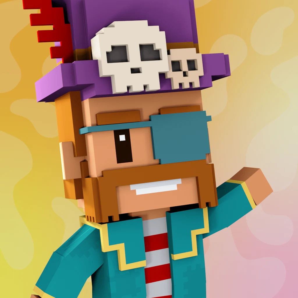 Pirate #1853 voxel render