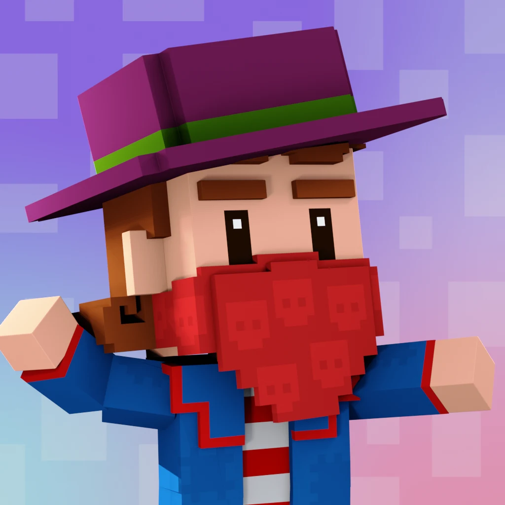 Pirate #1855 voxel render