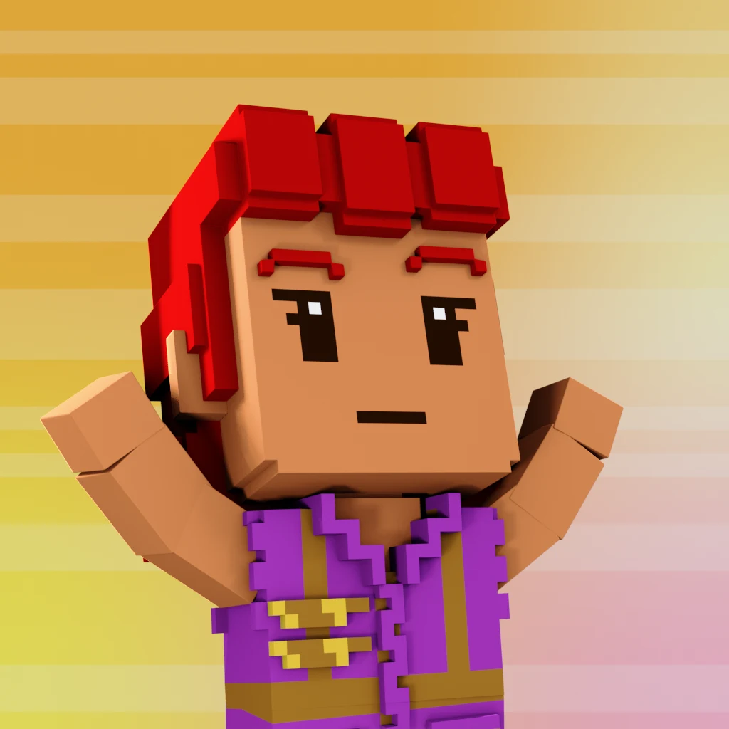 Pirate #1856 voxel render