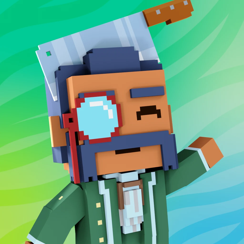 Pirate #1857 voxel render