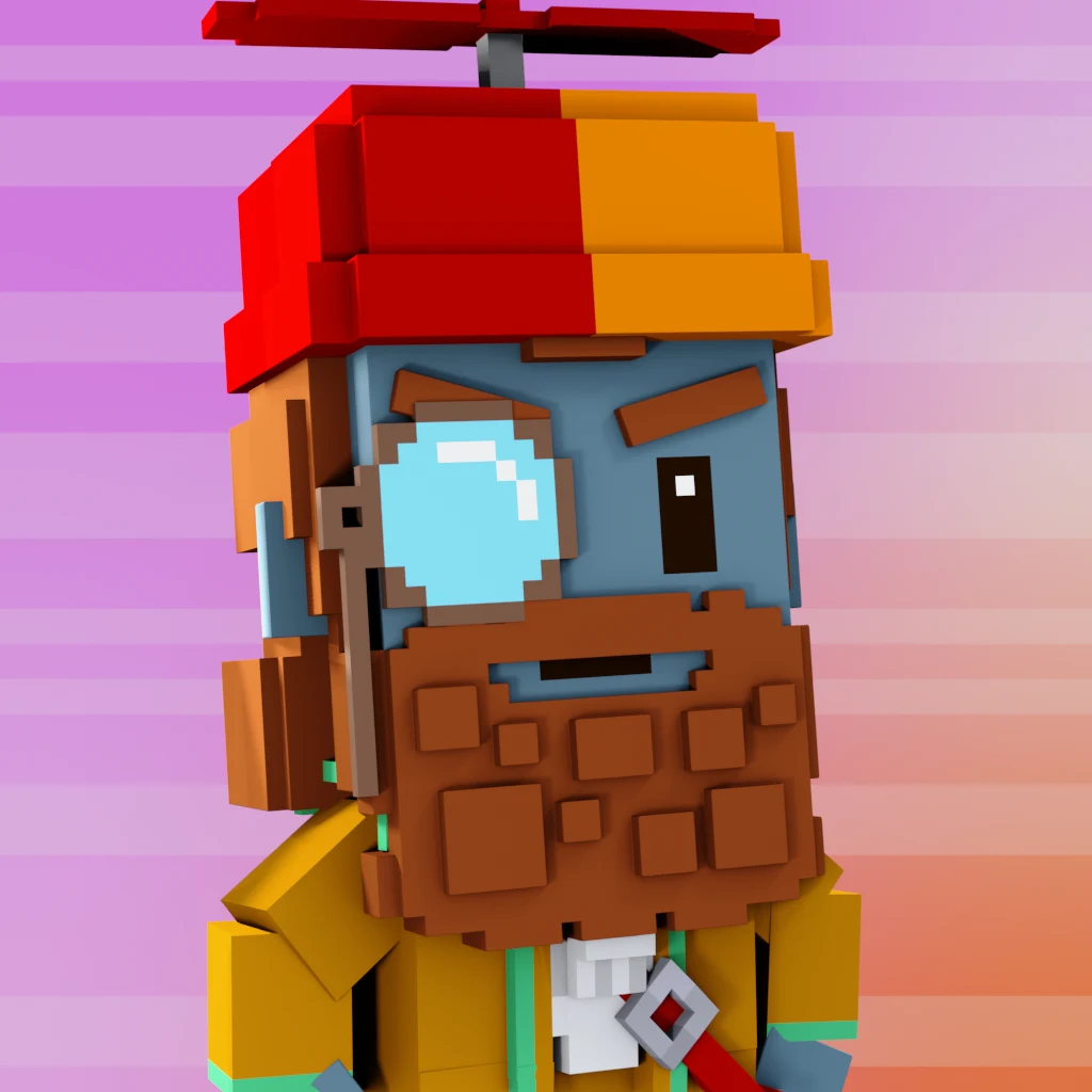 Pirate #1858 voxel render