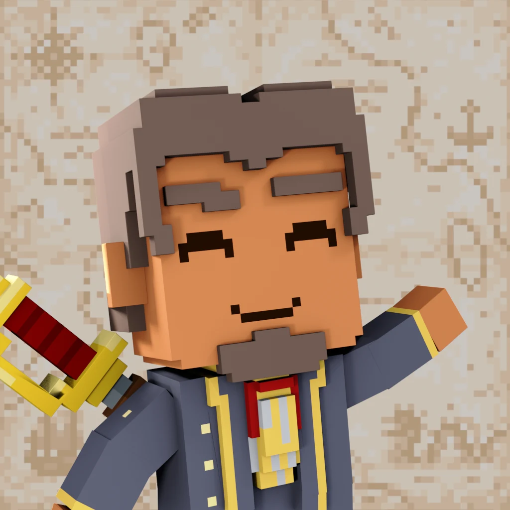 Pirate #186 voxel render