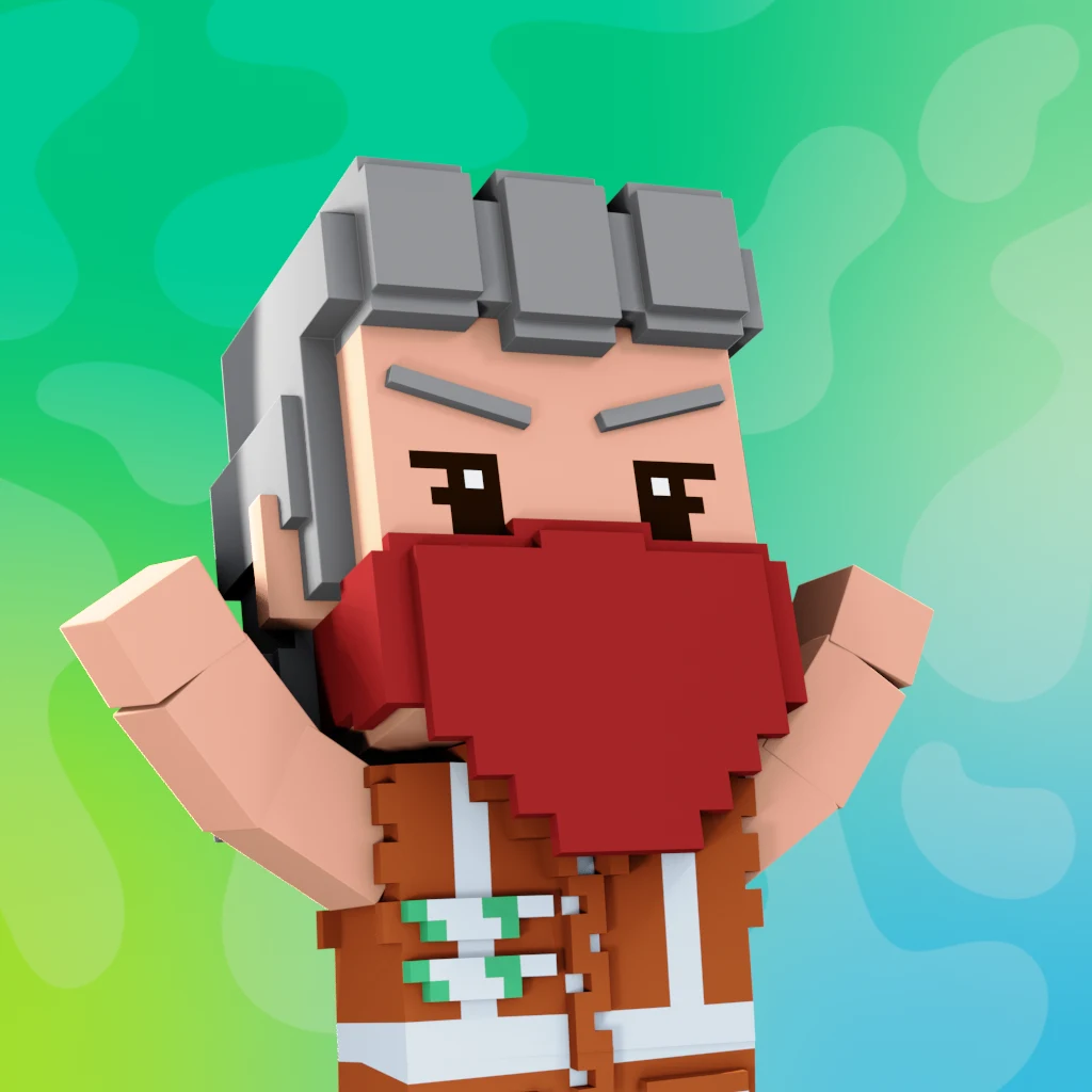 Pirate #1868 voxel render