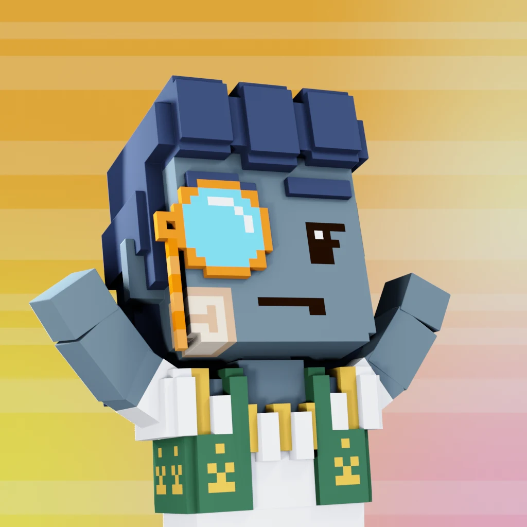 Pirate #1869 voxel render