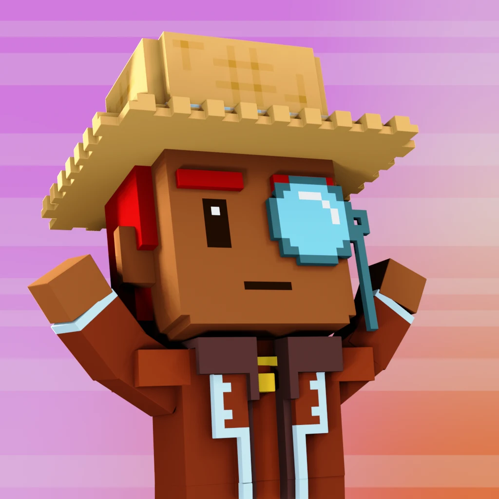 Pirate #187 voxel render