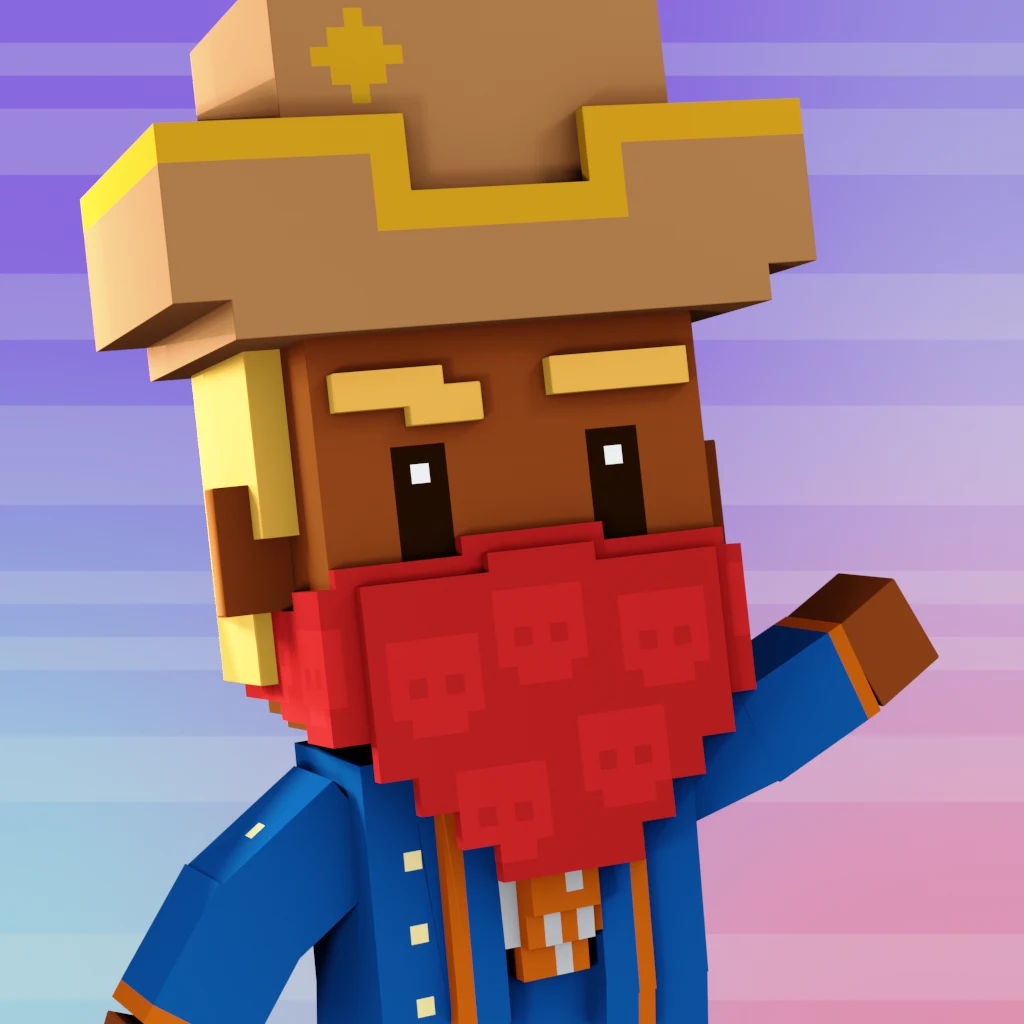 Pirate #1873 voxel render