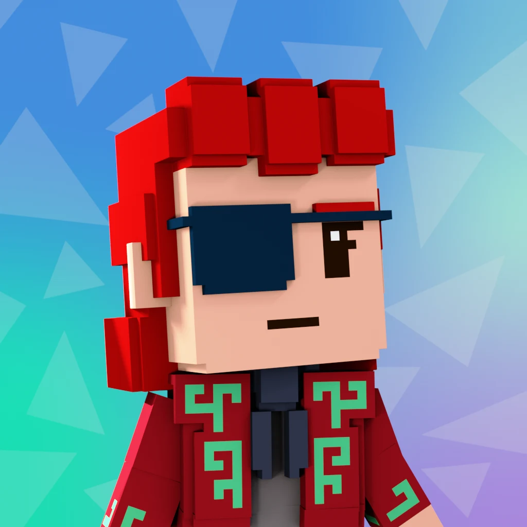 Pirate #1878 voxel render