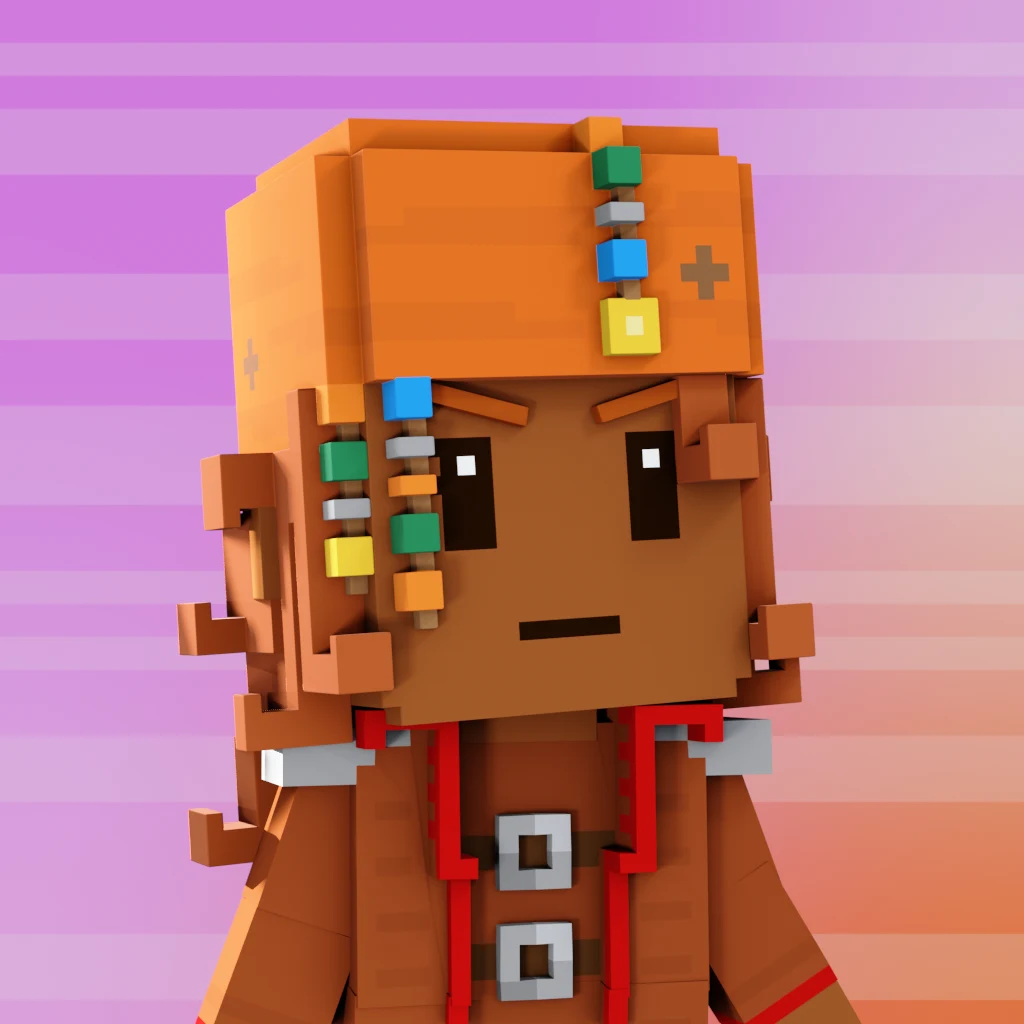 Pirate #1879 voxel render