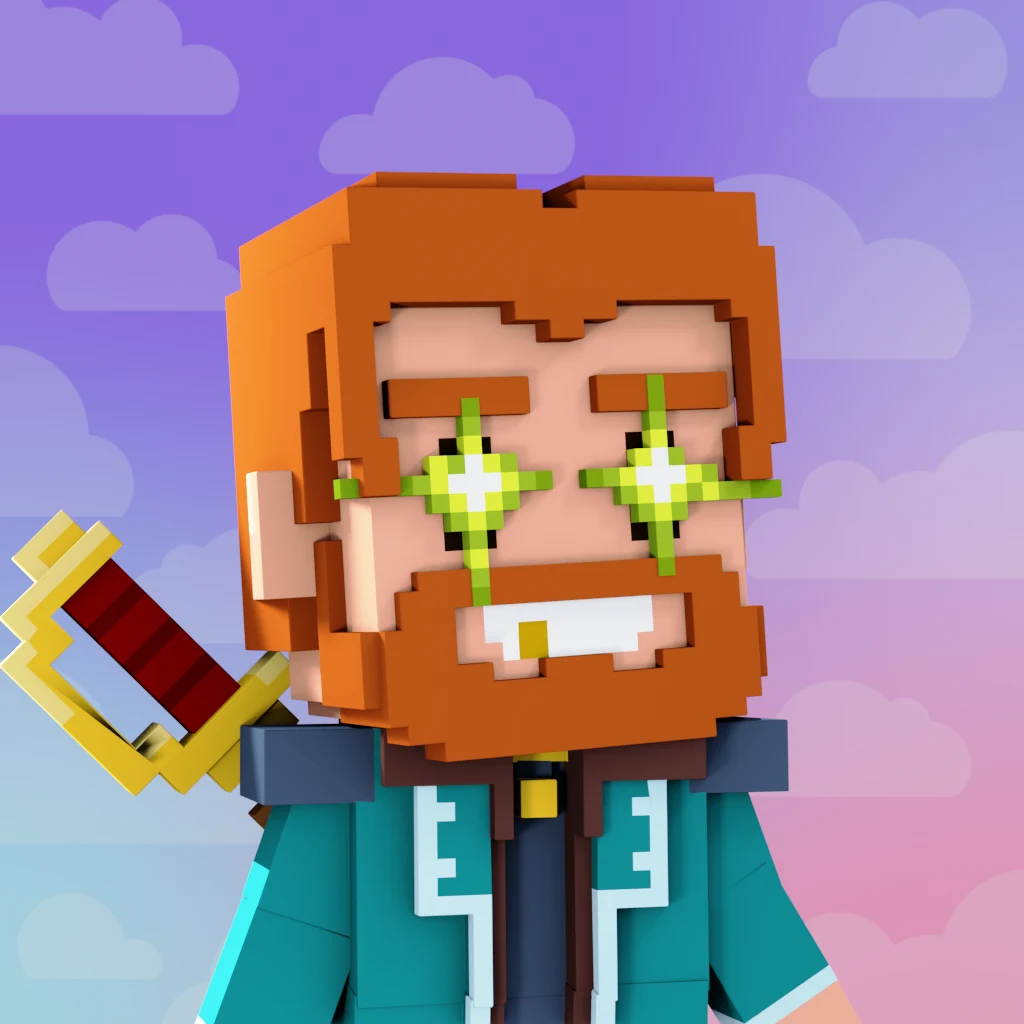 Pirate #1882 voxel render