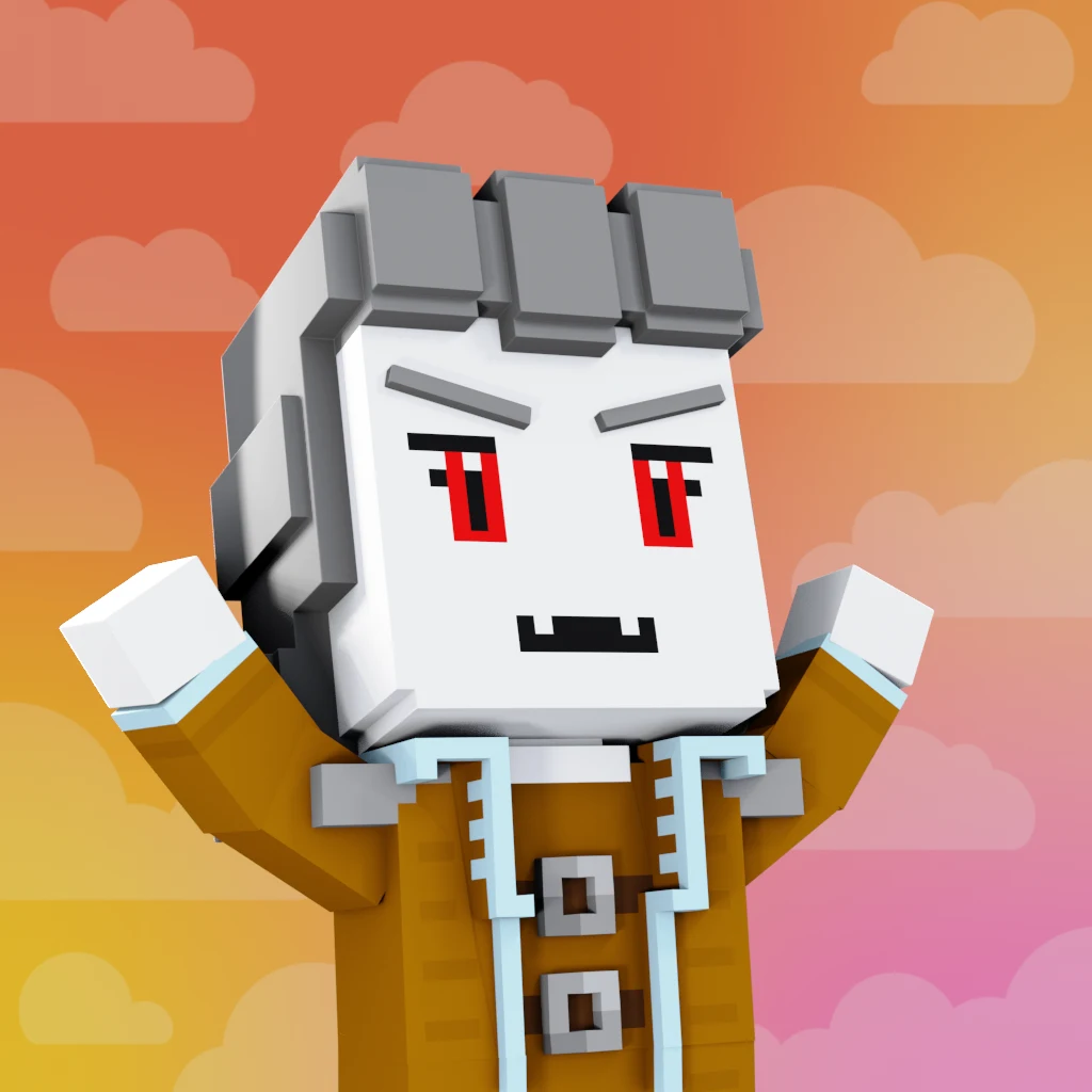 Pirate #1883 voxel render