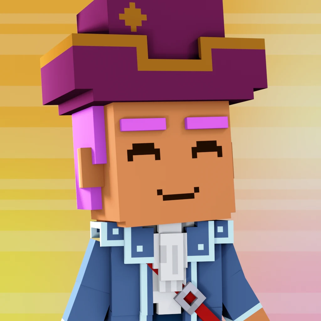Pirate #1884 voxel render