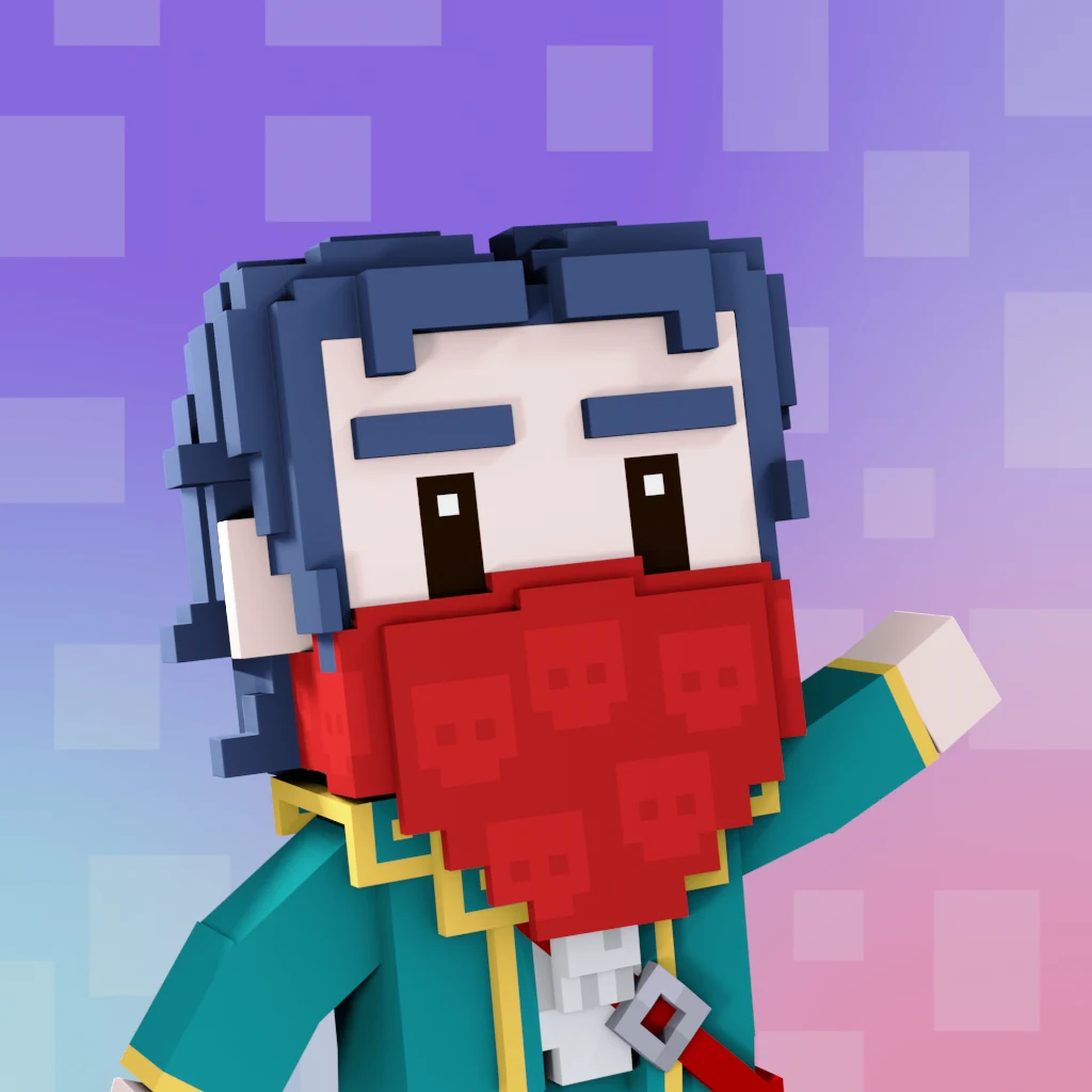 Pirate #1885 voxel render