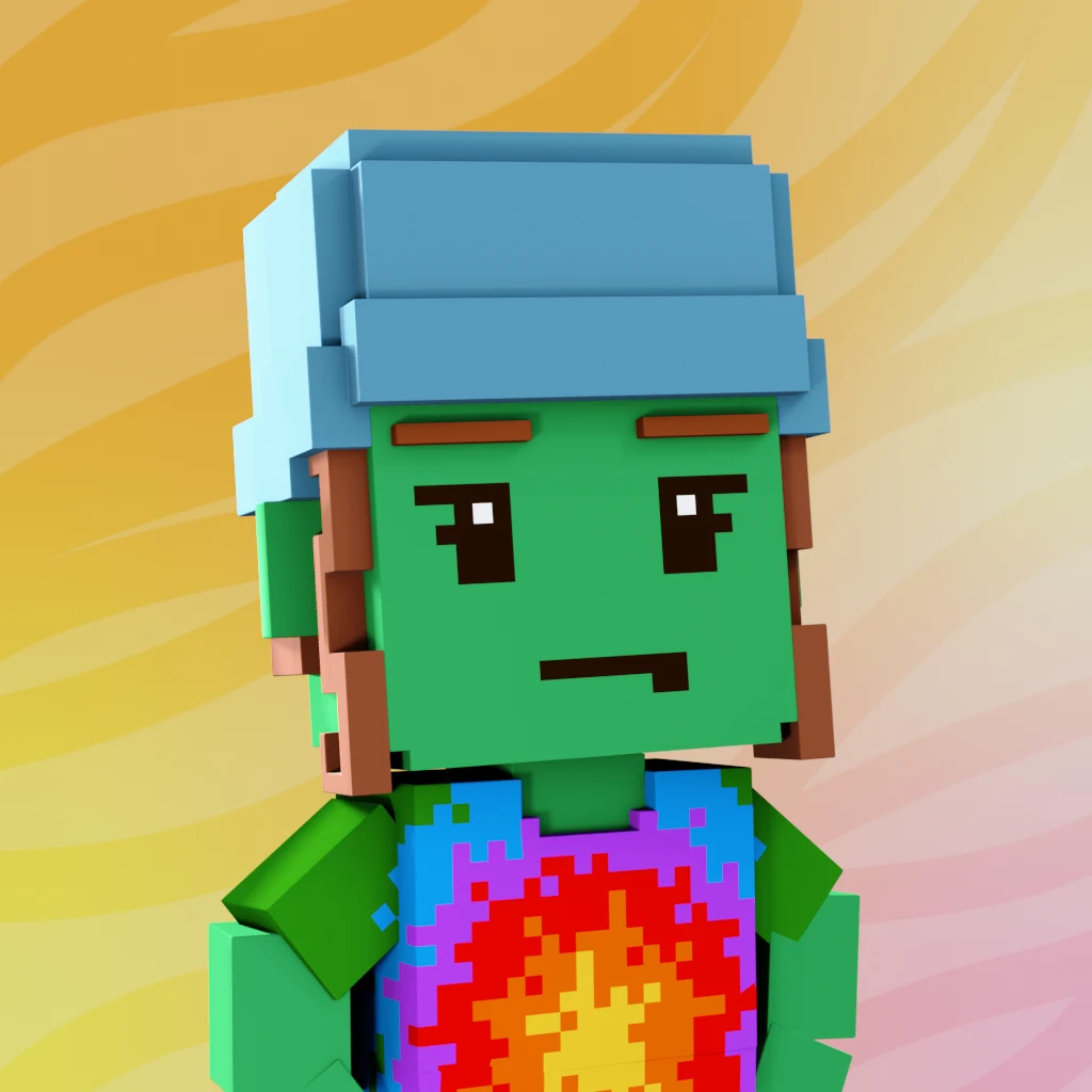 Pirate #1890 voxel render